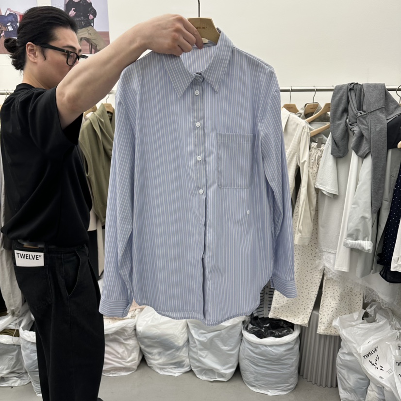 TWELVE韓國東大門直郵女裝新品26春夏時尚推薦襯衫蕾絲衫TWELVE襯衫/蕾絲衫圖色1