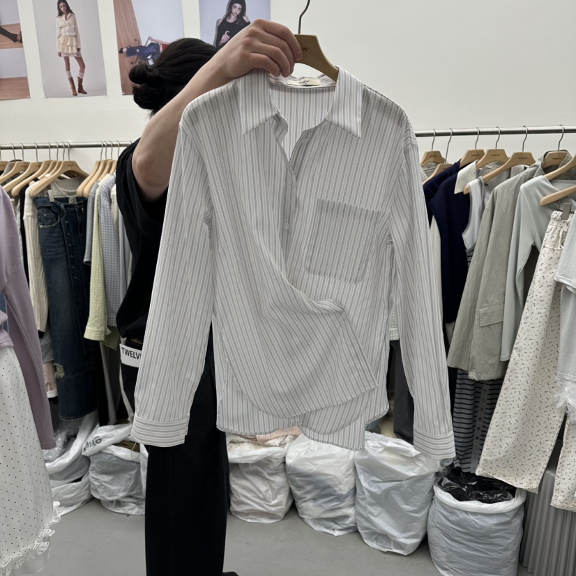 TWELVE韓國東大門直郵女裝新品26春夏時尚推薦襯衫蕾絲衫TWELVE襯衫/蕾絲衫圖色3