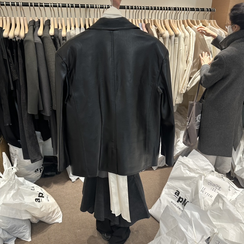 LE BUTTER韓國代購女士新款26春夏時尚休閑夾克不含圍巾LE BUTTER夾克