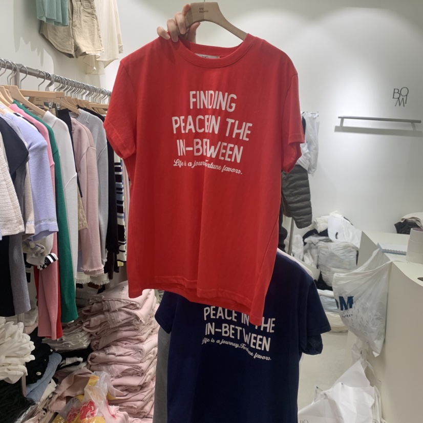 BY BOMI韓國代購女裝新款推薦人氣熱賣職業26春夏休閑T恤BY BOMIT恤圖色3