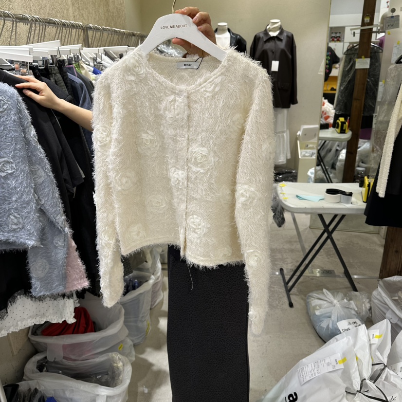 REFLAT韓國直郵女士新品職業推薦時尚26春夏熱賣針織衫開衫REFLAT針織衫圖色1