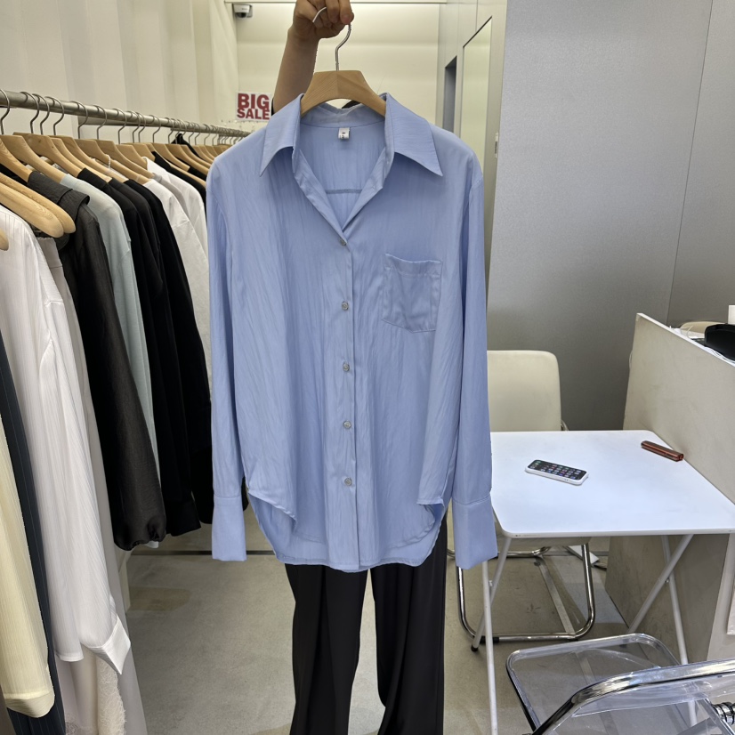 AMON韓國東大門直郵女士新款推薦休閑職業人氣襯衫蕾絲衫AMON襯衫/蕾絲衫圖色4