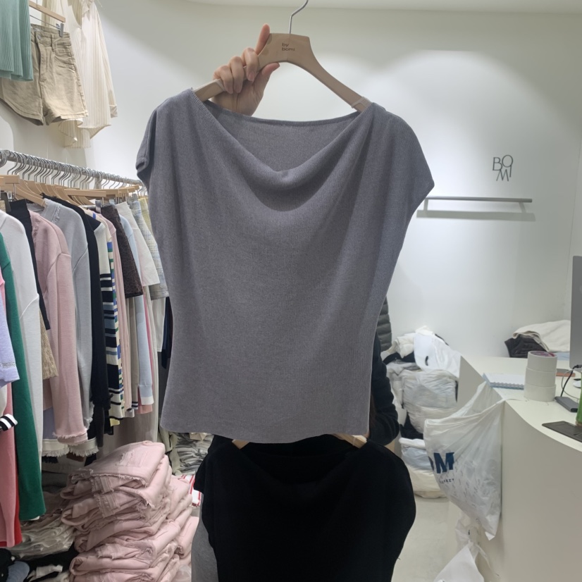 BY BOMI韓國代購女士新款休閑推薦職業人氣26春夏時尚T恤BY BOMIT恤圖色2