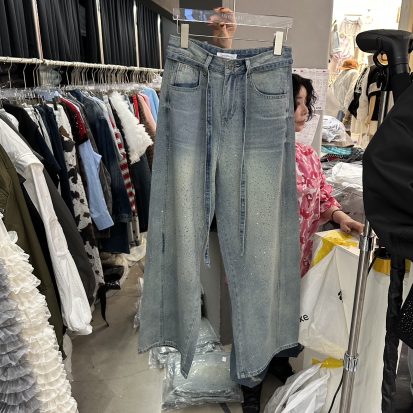 MOMAZU韓國東大門直郵女裝新款熱賣26春夏時尚休閑休閑褲絨MOMAZU休閑褲圖色3