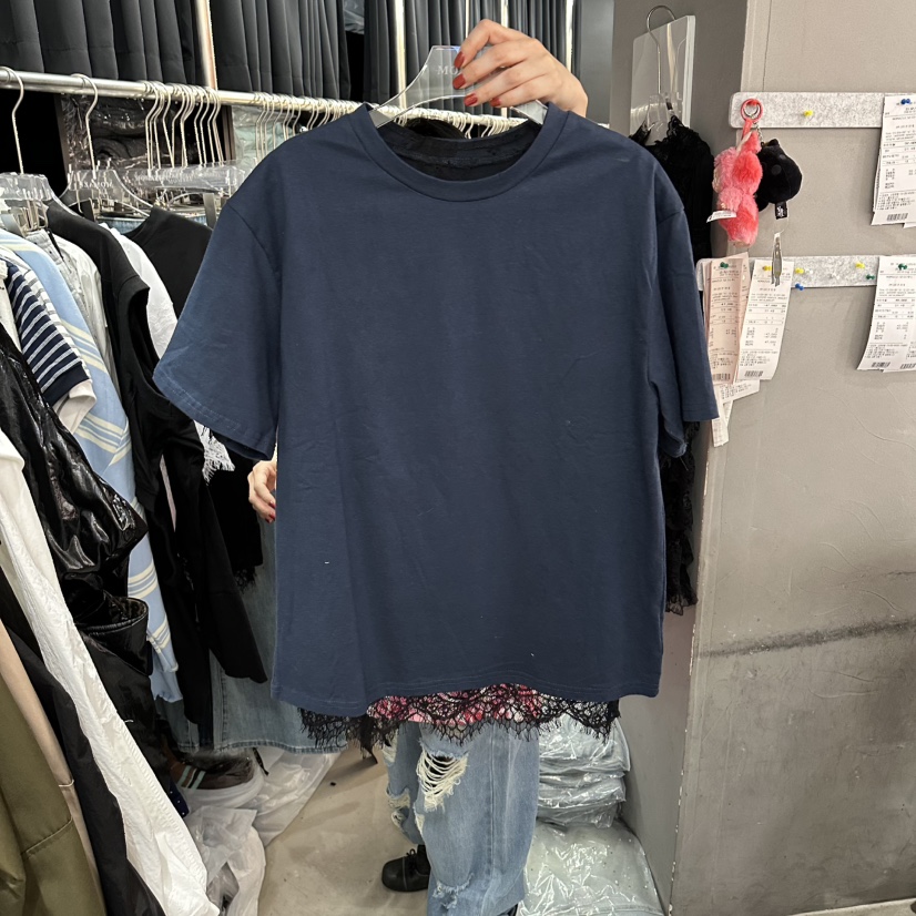 MOMAZU韓國直郵女裝新款職業推薦時尚人氣熱賣26春夏T恤兩面穿MOMAZUT恤圖色1