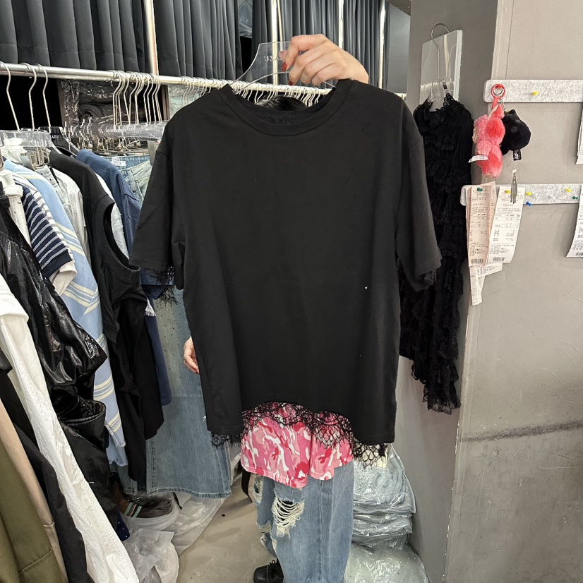 MOMAZU韓國直郵女裝新款職業推薦時尚人氣熱賣26春夏T恤兩面穿MOMAZUT恤圖色2