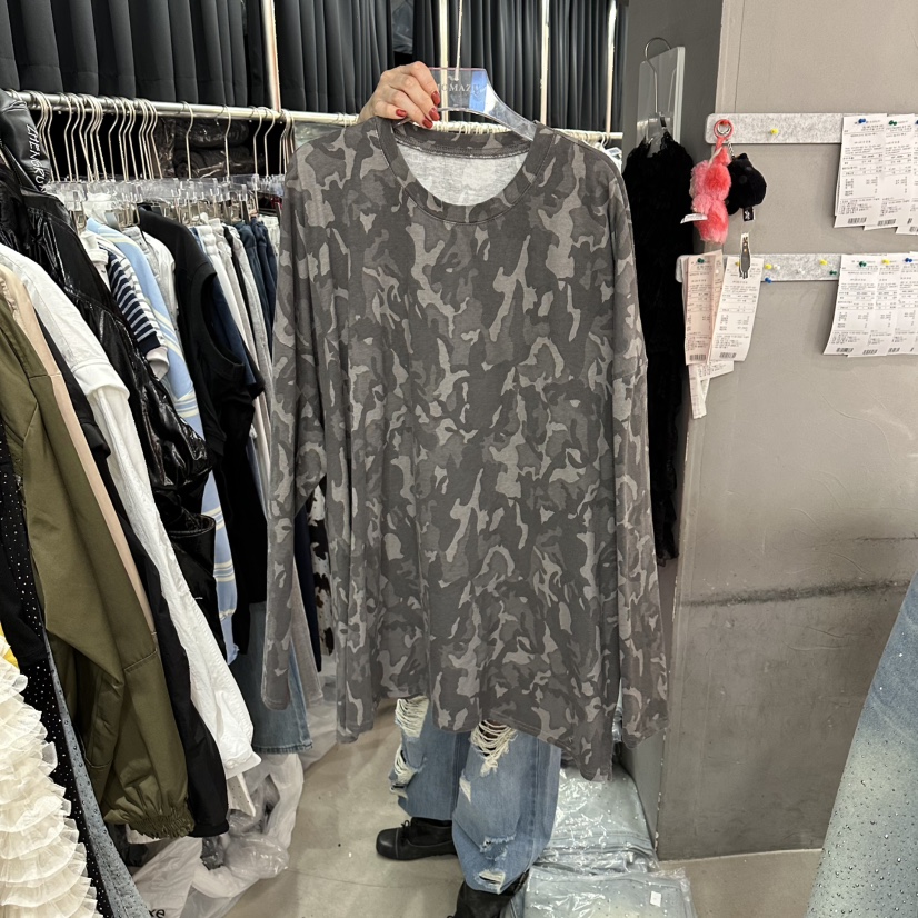 MOMAZU韓國東大門直郵女士新款職業熱賣26春夏人氣長袖T恤MOMAZU長袖T恤圖色2