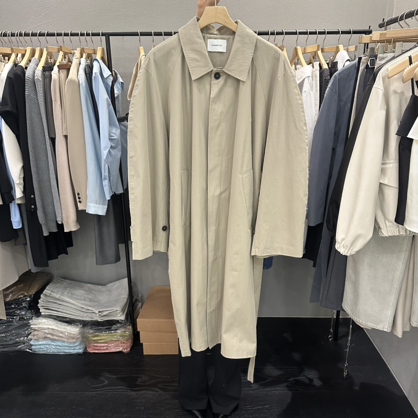 FLAMME TOIT/LUNAMDE韓國直郵女士新品人氣長款風衣含腰帶FLAMME TOIT/LUNAMDE長款風衣圖色2