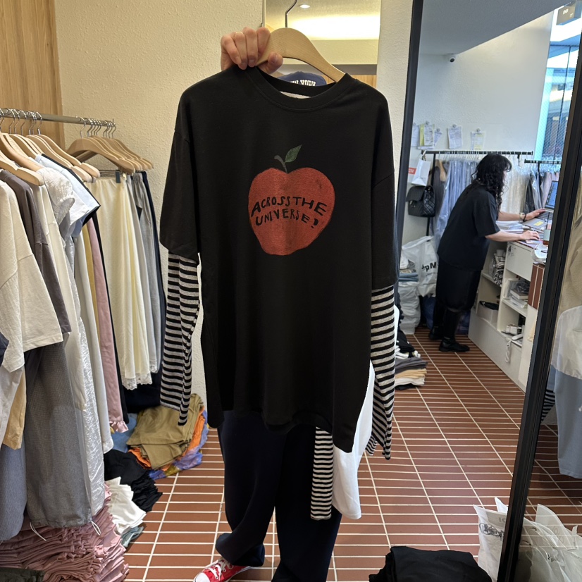 CHOI-L韓國代購女士新款推薦26春夏休閑職業時尚T恤條紋CHOIT恤圖色2