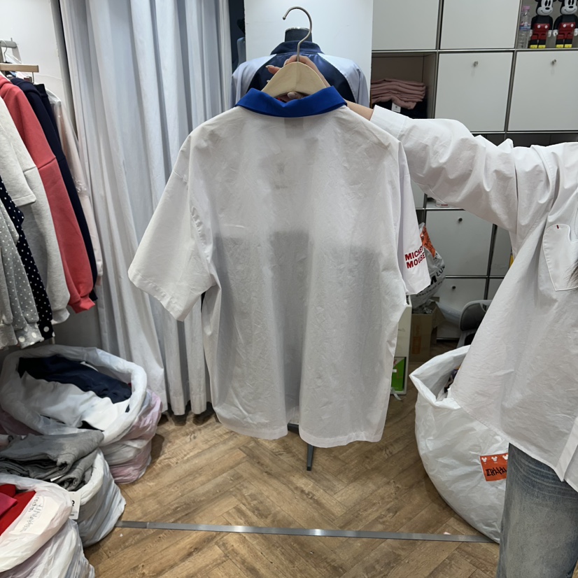 DE LINE韓國直郵實拍女士新款時尚休閑26春夏襯衫蕾絲衫DE LINE襯衫/蕾絲衫