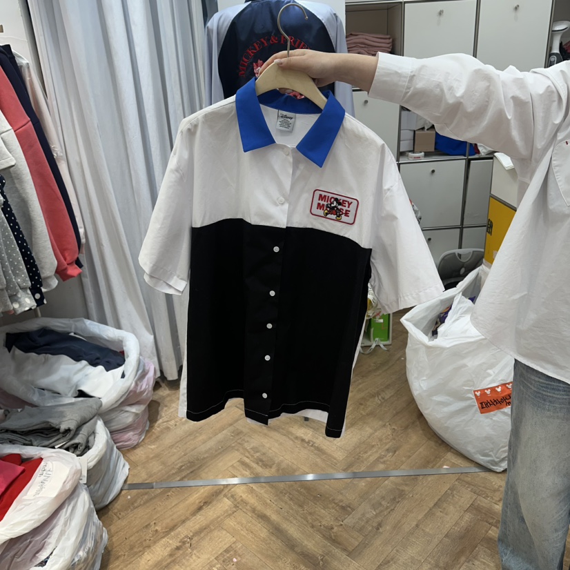 DE LINE韓國直郵實拍女士新款時尚休閑26春夏襯衫蕾絲衫DE LINE襯衫/蕾絲衫圖色2