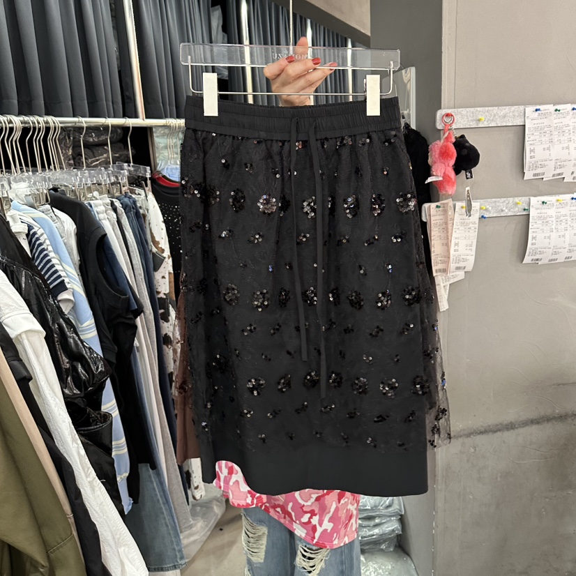 MOMAZU韓國東大門代購女士新品推薦熱賣半身裙中短裙透明MOMAZU半身裙/中短裙圖色2