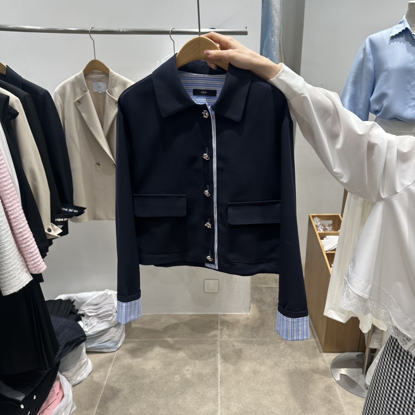 ENVY韓國直郵實拍女裝新款時尚職業熱賣26春夏推薦人氣夾克ENVY夾克圖色2