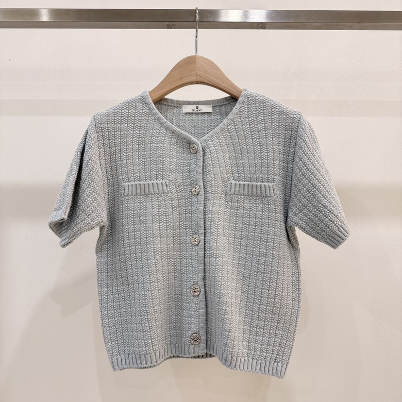 BLANC-A東大門直郵女裝新品人氣推薦職業真品針織衫粗花呢BLANC-A針織衫圖色2