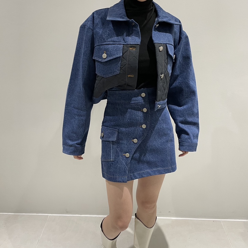 TRIPLE SEVEN韓國直郵女裝新品休閑熱賣時尚26春夏夾克絎縫TRIPLE SEVEN夾克