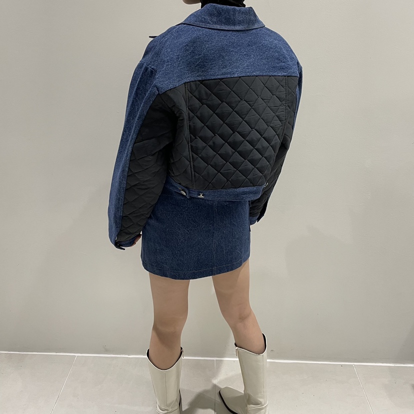 TRIPLE SEVEN韓國直郵女裝新品休閑熱賣時尚26春夏夾克絎縫TRIPLE SEVEN夾克