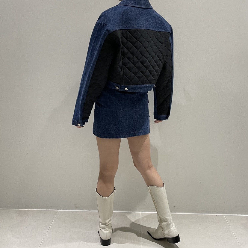 TRIPLE SEVEN韓國直郵女裝新品休閑熱賣時尚26春夏夾克絎縫TRIPLE SEVEN夾克