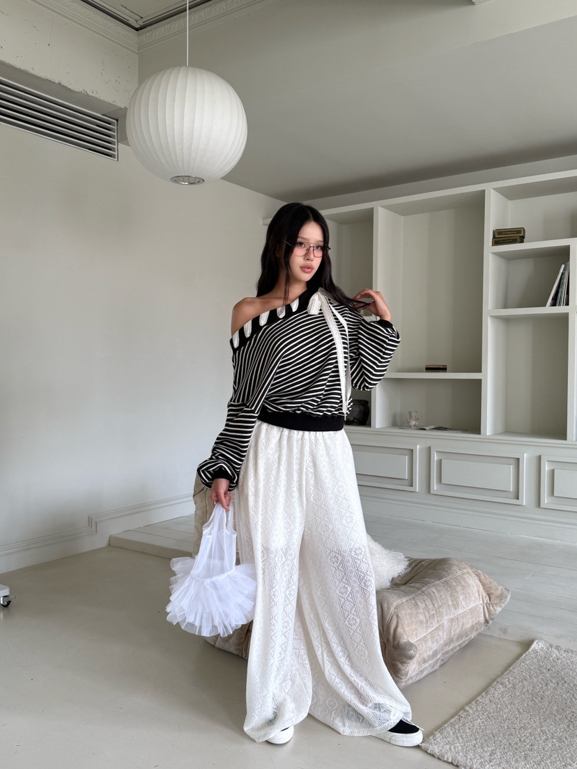 TRIPLE SEVEN東大門代購女士新款真品26春夏時尚人氣休閑褲TRIPLE SEVEN休閑褲