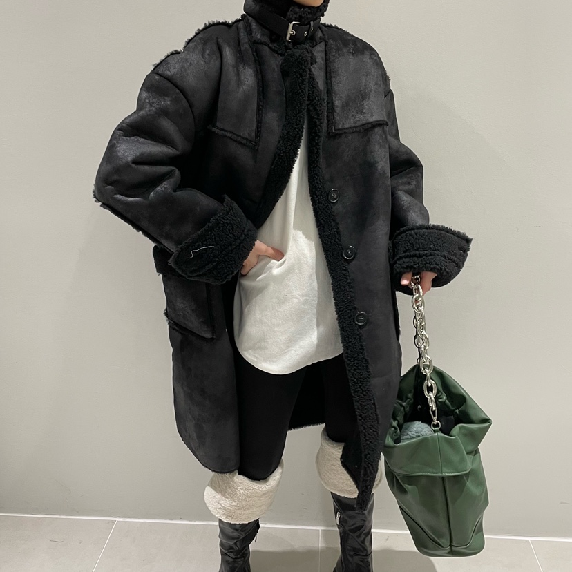 TRIPLE SEVEN韓國直郵女裝新品真品職業時尚人氣中長款大衣TRIPLE SEVEN中長款大衣