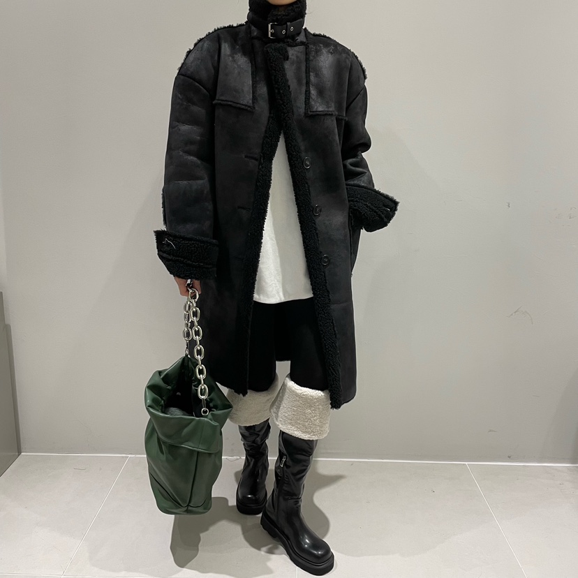 TRIPLE SEVEN韓國直郵女裝新品真品職業時尚人氣中長款大衣TRIPLE SEVEN中長款大衣