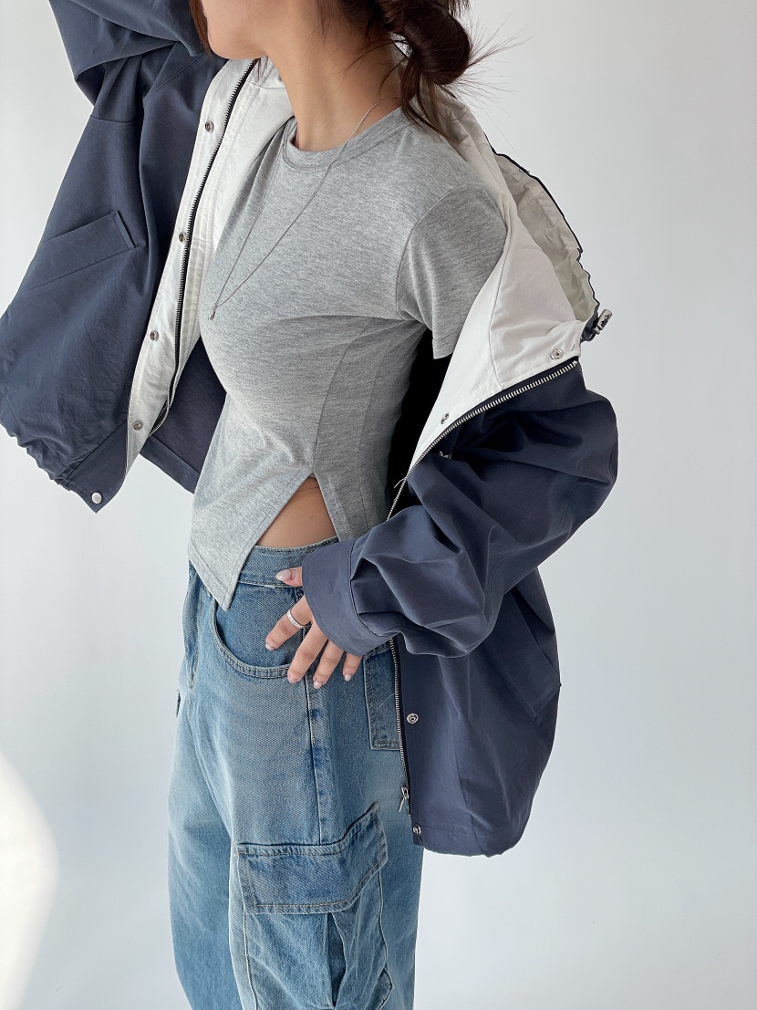 BOUND.A東大門實拍女士新品職業休閑真品人氣26春夏夾克刺繡BOUND.A夾克