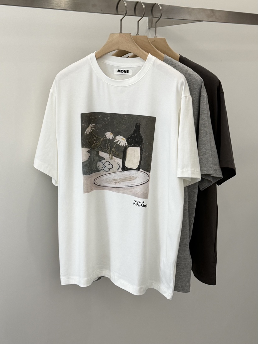 MONE-A韓國代購女裝新款時尚人氣26春夏真品休閑職業T恤MONE-AT恤