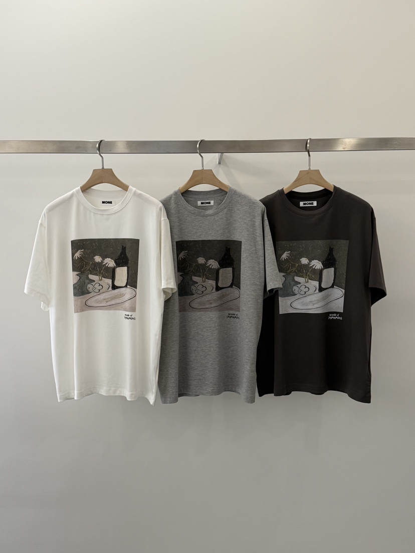 MONE-A韓國代購女裝新款時尚人氣26春夏真品休閑職業T恤MONE-AT恤