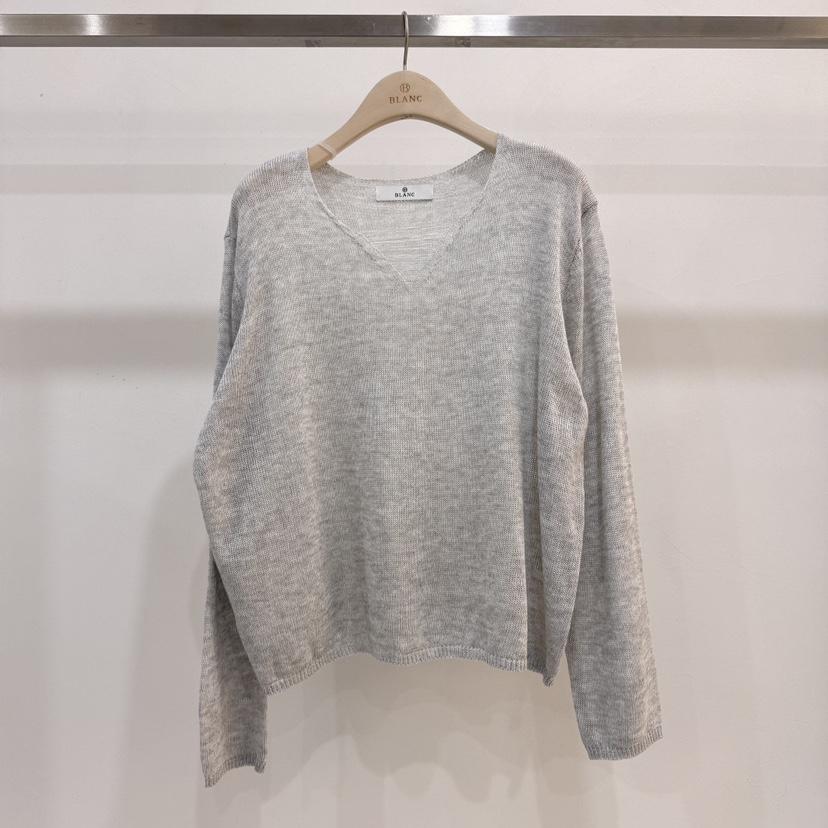 BLANC-A韓國東大門直郵女士新品人氣職業26春夏針織衫V領BLANC-A針織衫圖色2