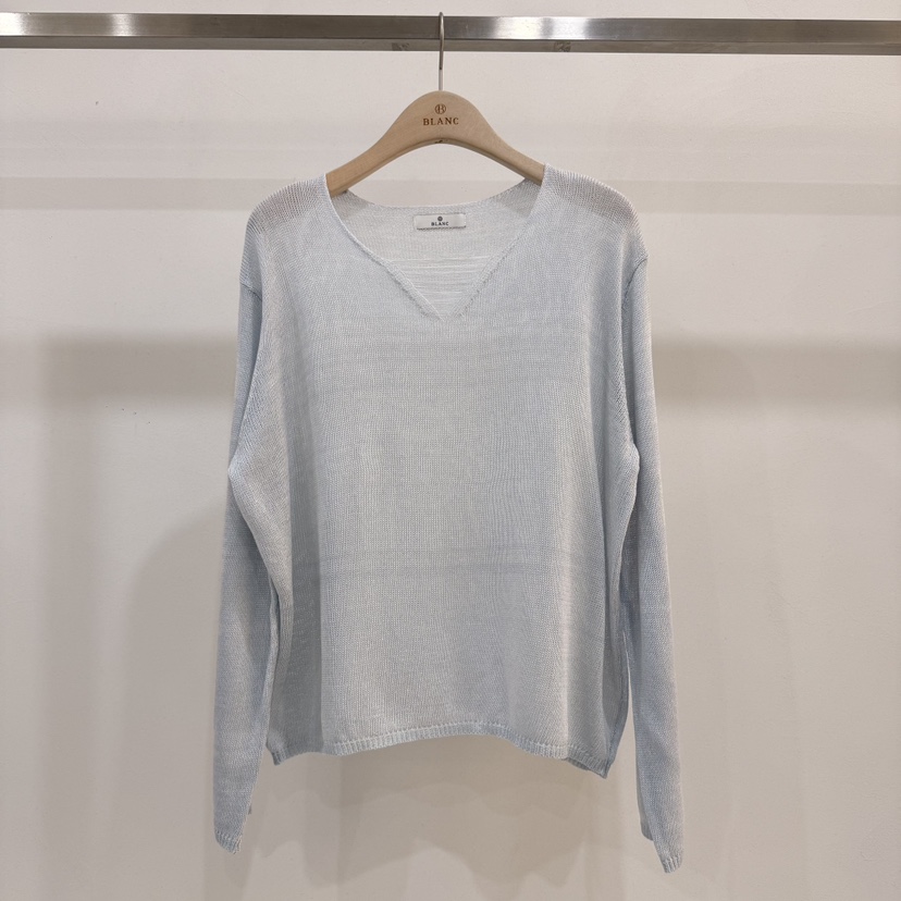 BLANC-A韓國東大門直郵女士新品人氣職業26春夏針織衫V領BLANC-A針織衫圖色3
