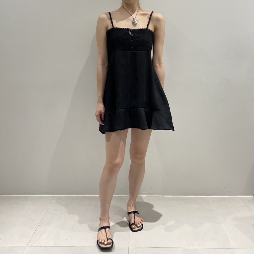 TRIPLE SEVEN東大門直郵女裝新款時尚人氣職業連衣裙亞麻布TRIPLE SEVEN連衣裙