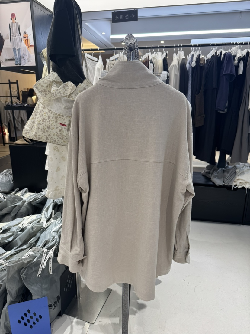 OLI SEOUL東大門直郵女士新品時尚人氣推薦休閑夾克亞麻OLI SEOUL夾克