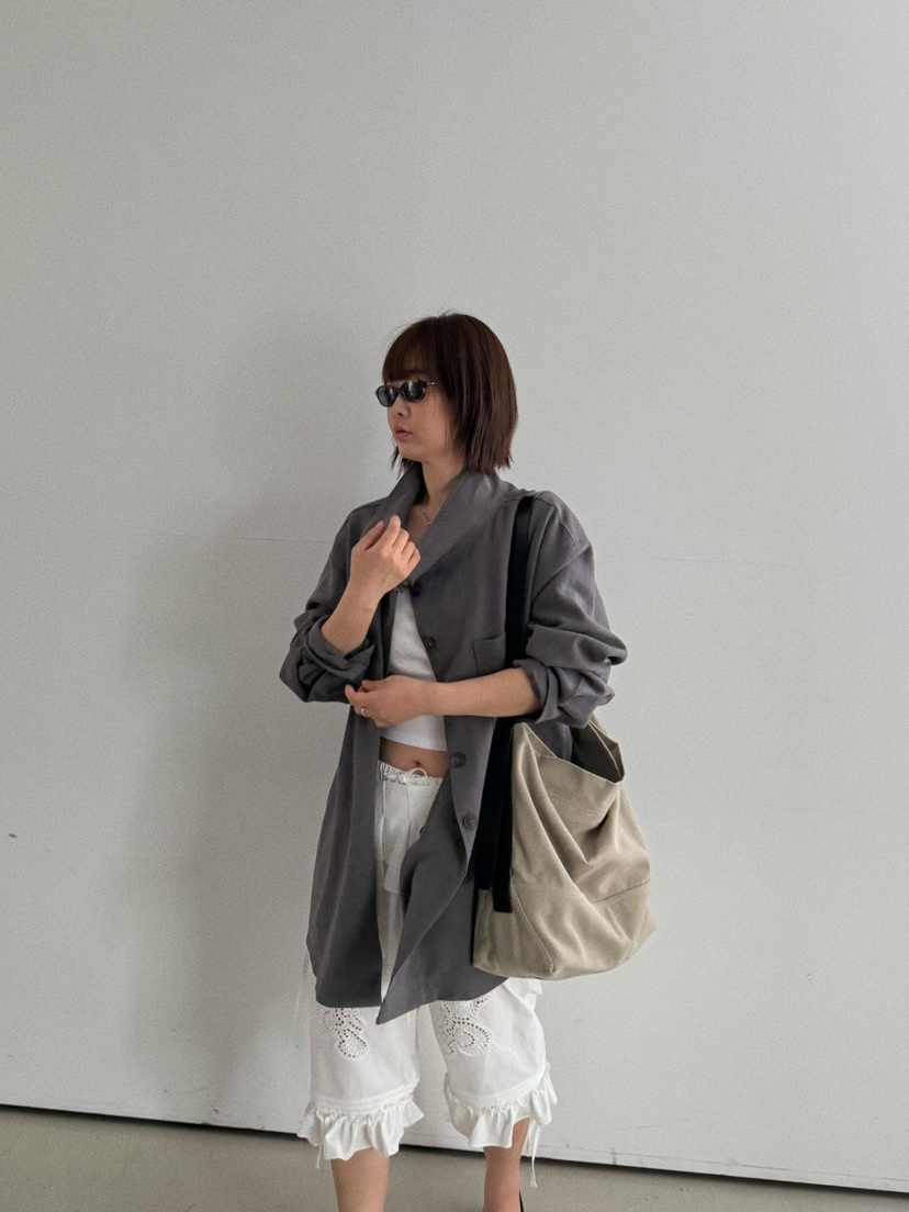 OLI SEOUL東大門直郵女士新品時尚人氣推薦休閑夾克亞麻OLI SEOUL夾克