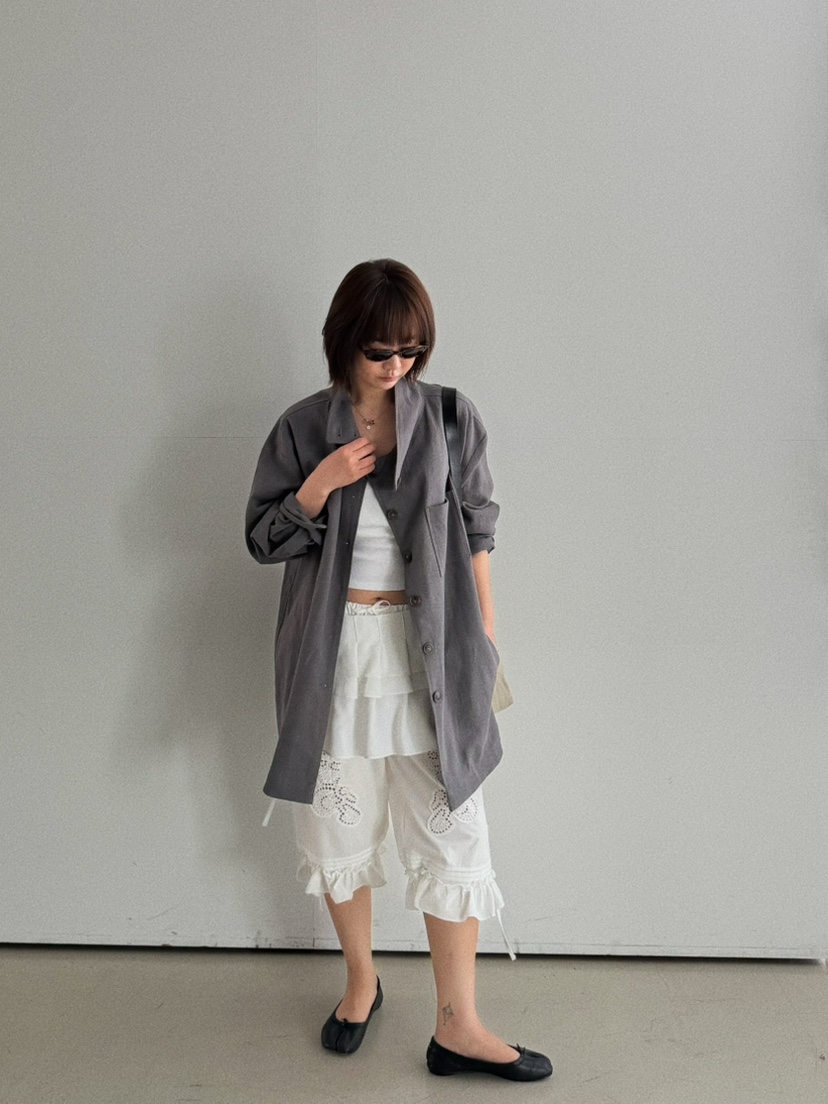 OLI SEOUL東大門直郵女士新品時尚人氣推薦休閑夾克亞麻OLI SEOUL夾克