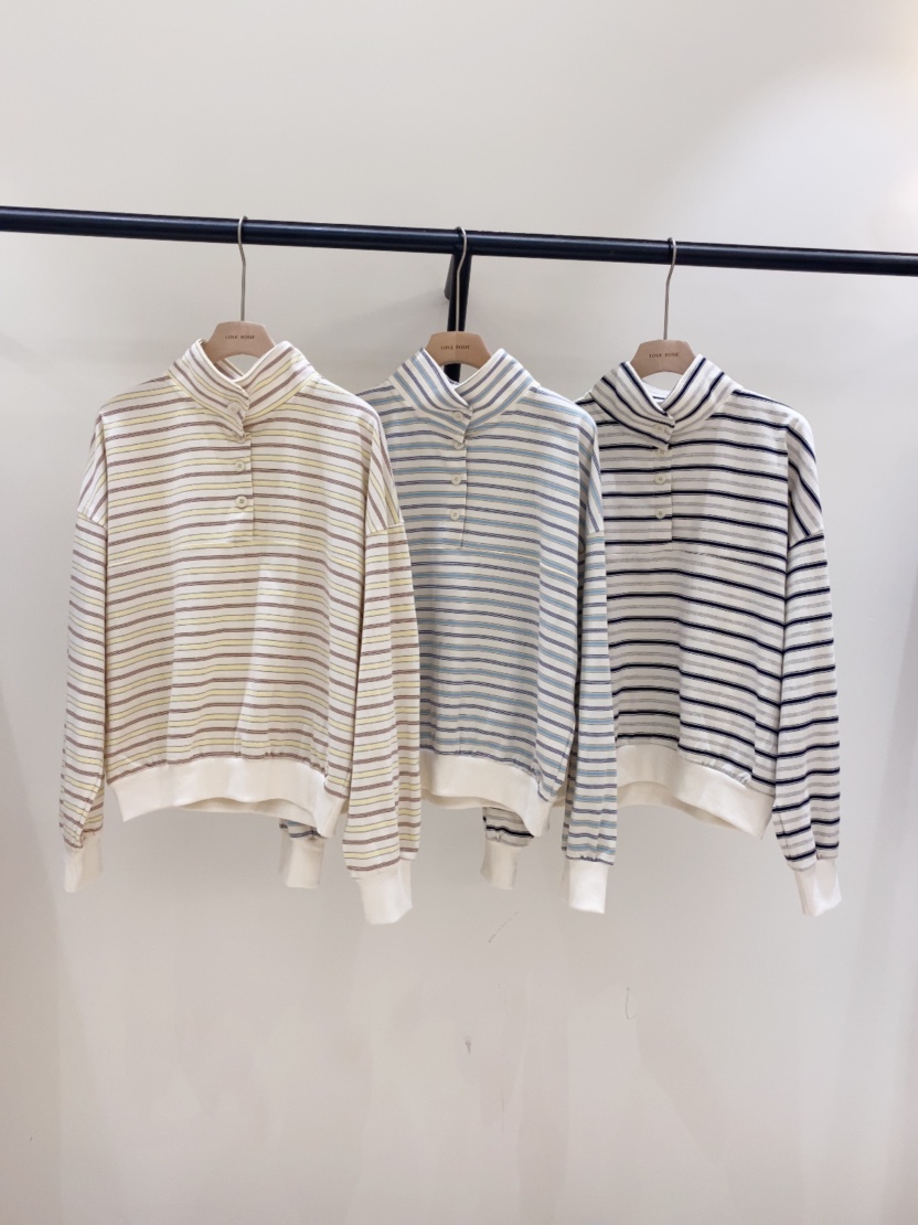 LOVE ROSIE韓國代購女裝新款真品職業26春夏長袖T恤條紋LOVE ROSIE長袖T恤