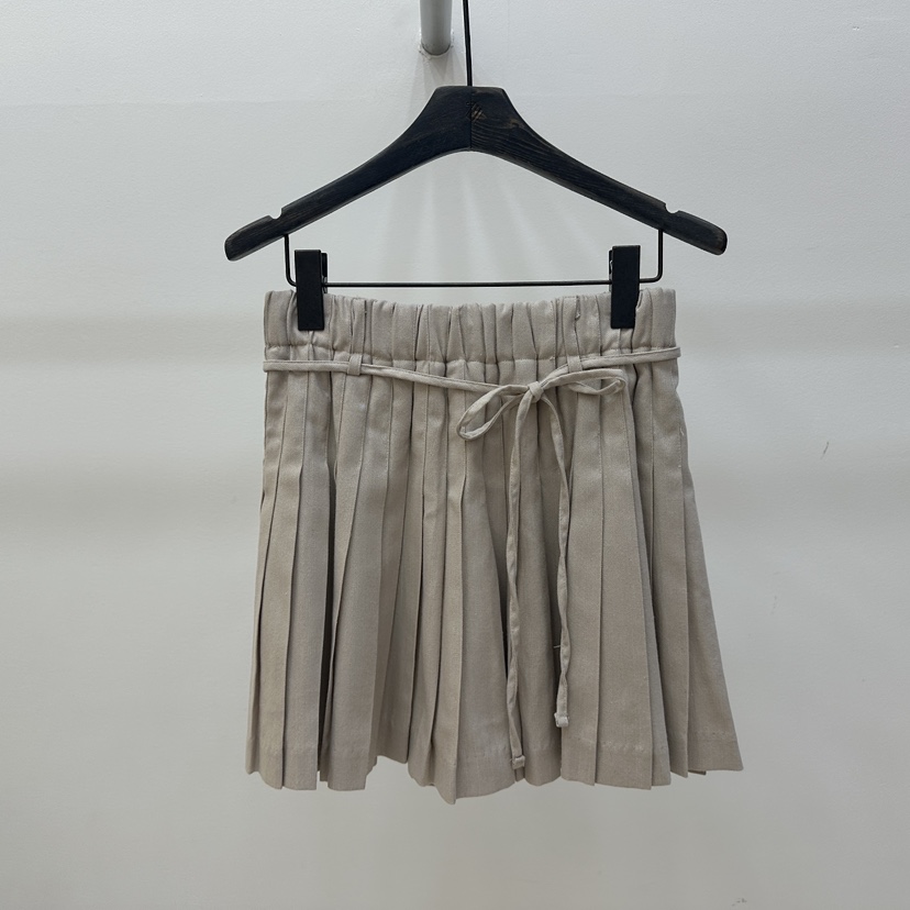 TRIPLE SEVEN韓國直郵女裝新品休閑26春夏短褲含腰繩褶裥TRIPLE SEVEN短褲圖色1