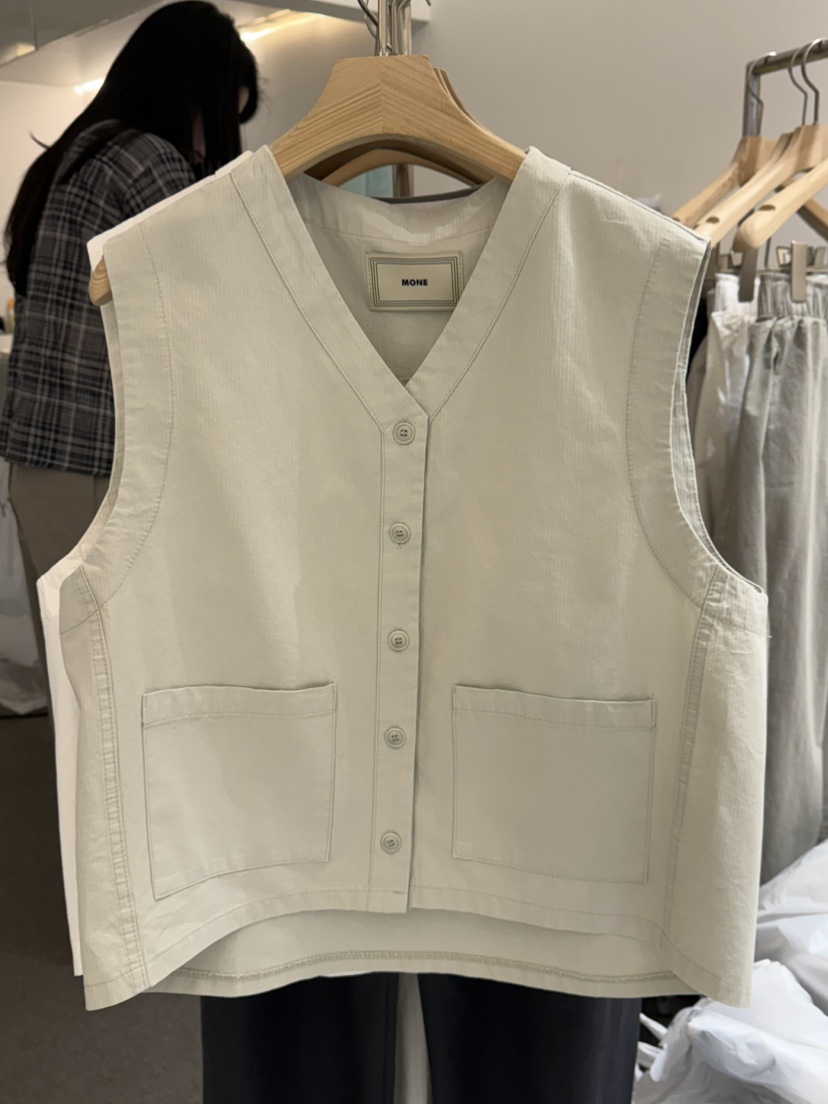 MONE-A韓國代購女士新品休閑人氣職業熱賣26春夏推薦馬甲MONE-A馬甲圖色1