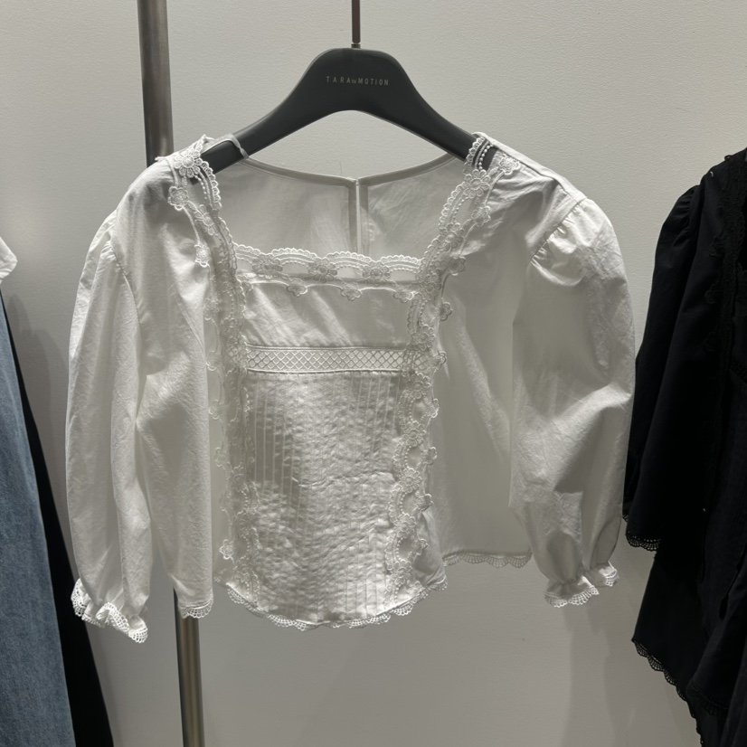 TARABY MOTION韓國直郵女裝新款休閑推薦26春夏襯衫蕾絲衫TARABY MOTION襯衫/蕾絲衫圖色1