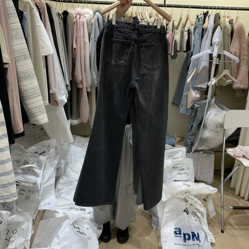 MEMOIRE東大門代購女裝新品真品職業熱賣休閑推薦人氣牛仔褲MEMOIRE牛仔褲