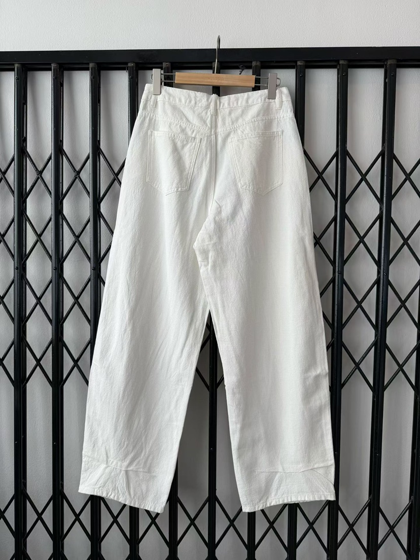 TUG韓國直郵實拍女裝新款26春夏職業時尚人氣休閑褲亞麻布TUG休閑褲