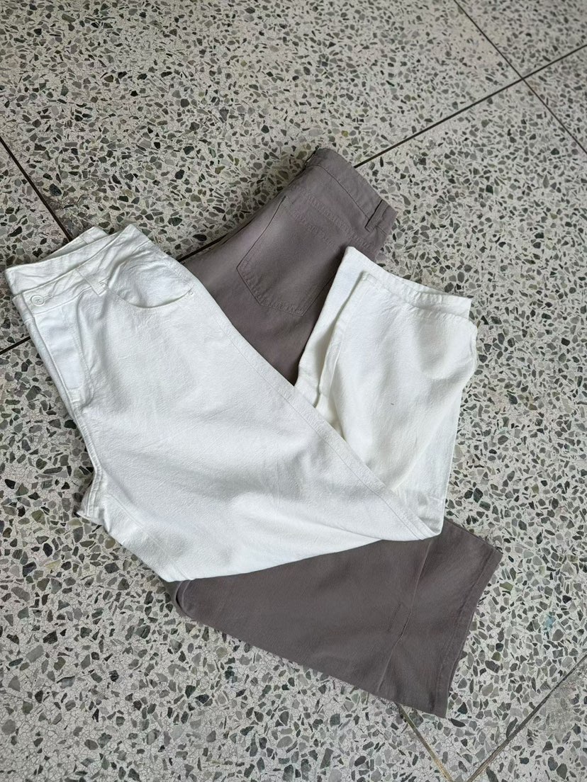 TUG韓國直郵實拍女裝新款26春夏職業時尚人氣休閑褲亞麻布TUG休閑褲