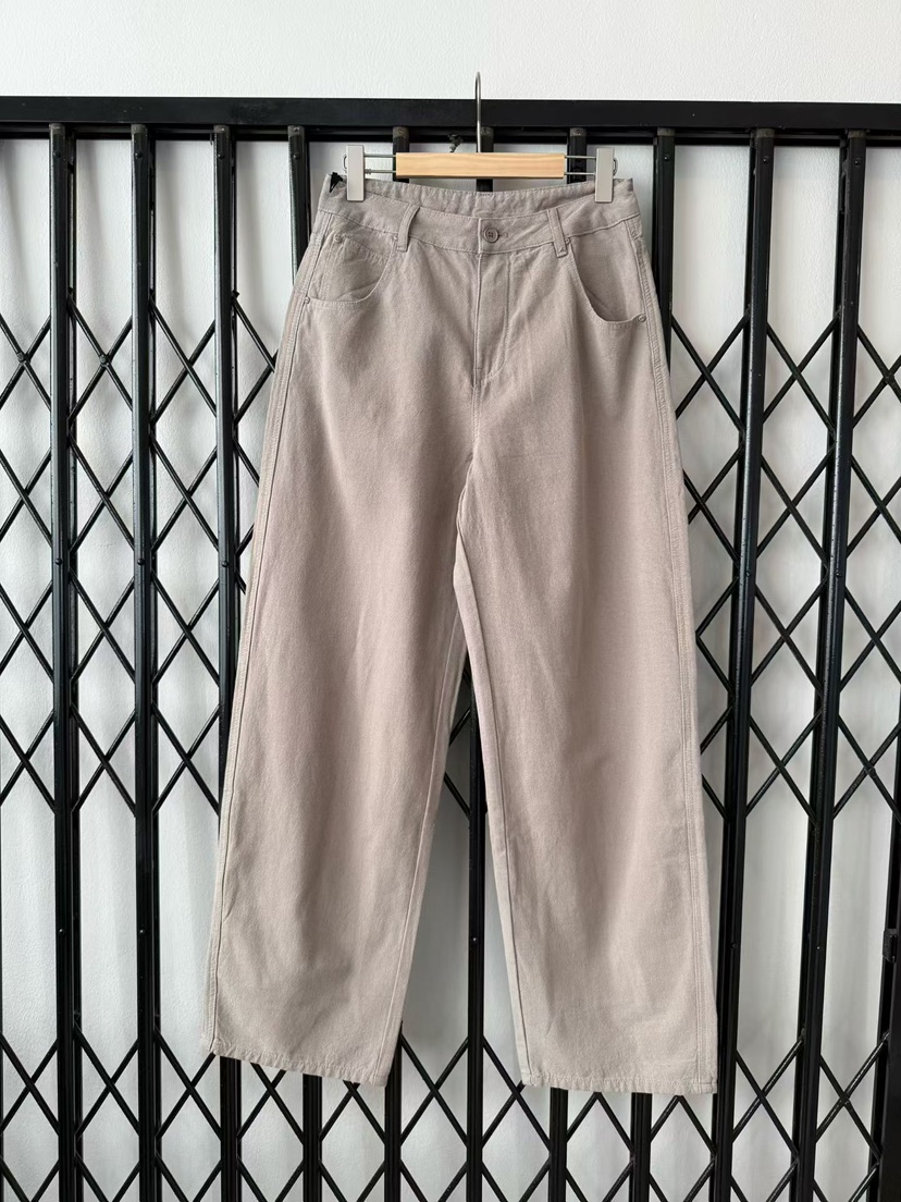 TUG韓國直郵實拍女裝新款26春夏職業時尚人氣休閑褲亞麻布TUG休閑褲圖色2