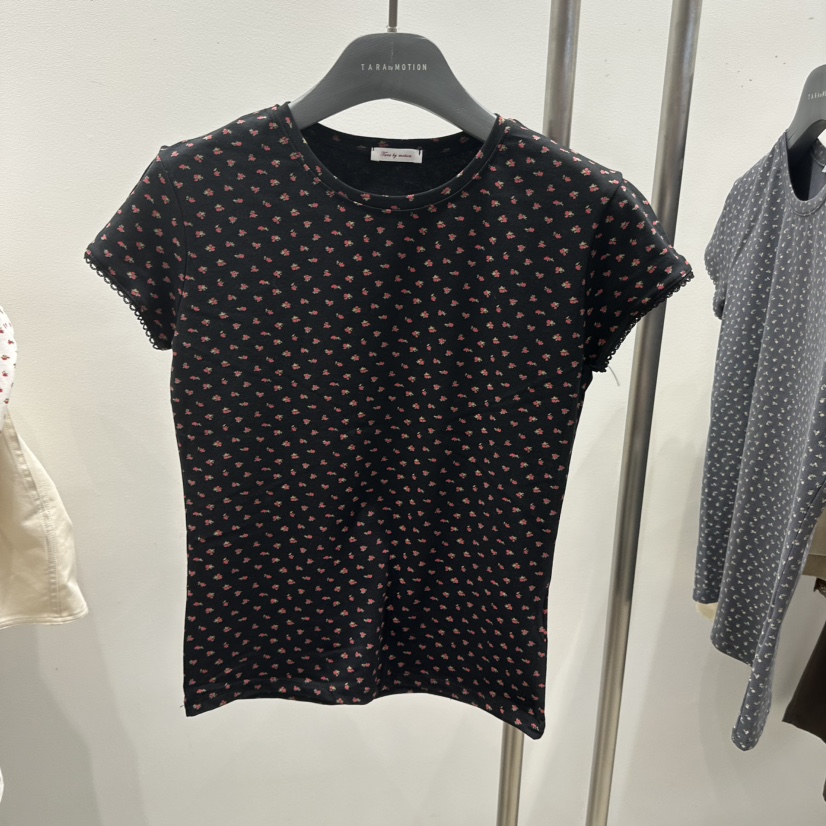 TARABY MOTION韓國直郵女裝新品休閑熱賣推薦職業T恤蕾絲TARABY MOTIONT恤圖色2