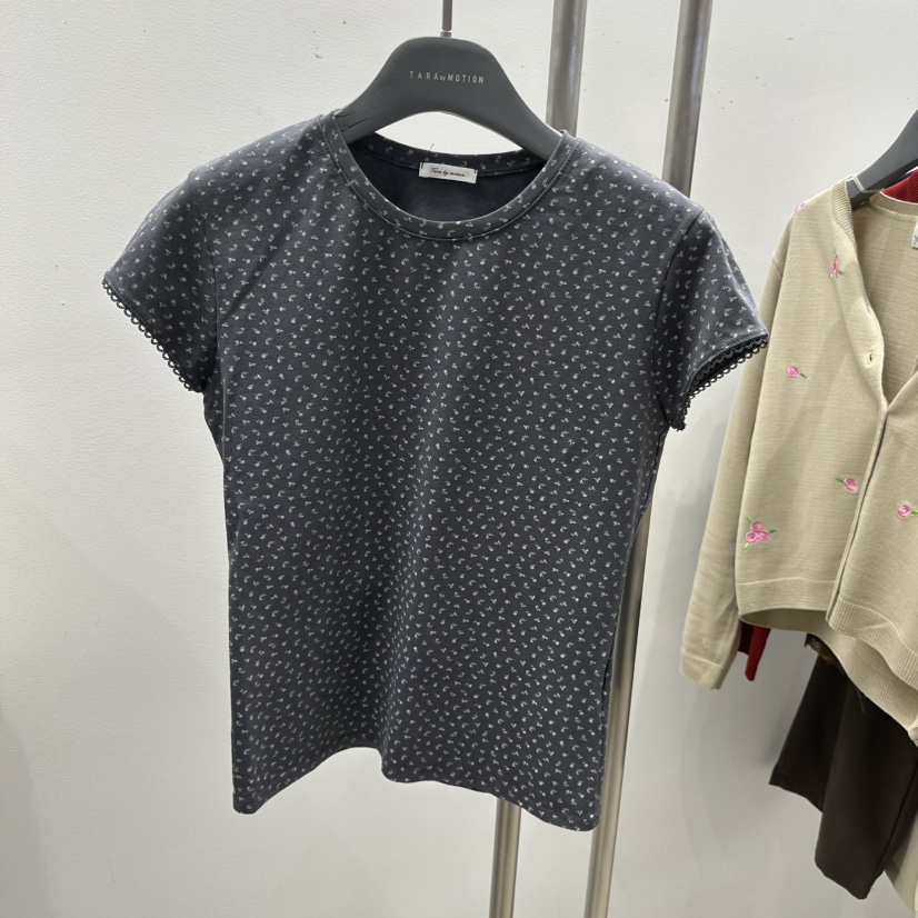 TARABY MOTION韓國直郵女裝新品休閑熱賣推薦職業T恤蕾絲TARABY MOTIONT恤圖色3