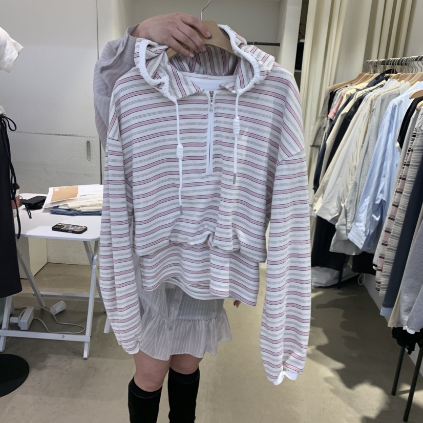 IR BIEN/BIENBIEN韓國代購女士新款時尚26春夏衛衣拉鏈兜帽IR BIEN/BIENBIEN衛衣圖色3