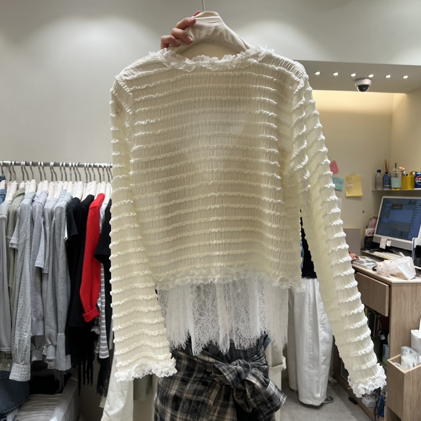 BY FLOW東大門直郵女裝新款休閑真品襯衫蕾絲衫不含內搭BY FLOW襯衫/蕾絲衫