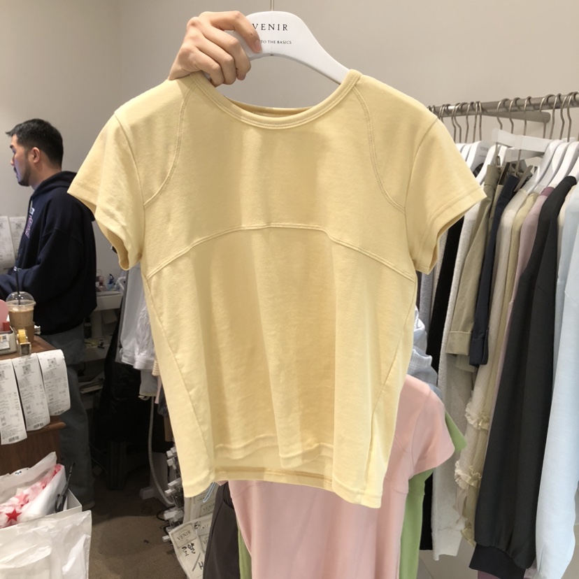 VENIR-a韓國直郵女士新品時尚熱賣人氣推薦真品26春夏T恤VENIR-aT恤圖色1