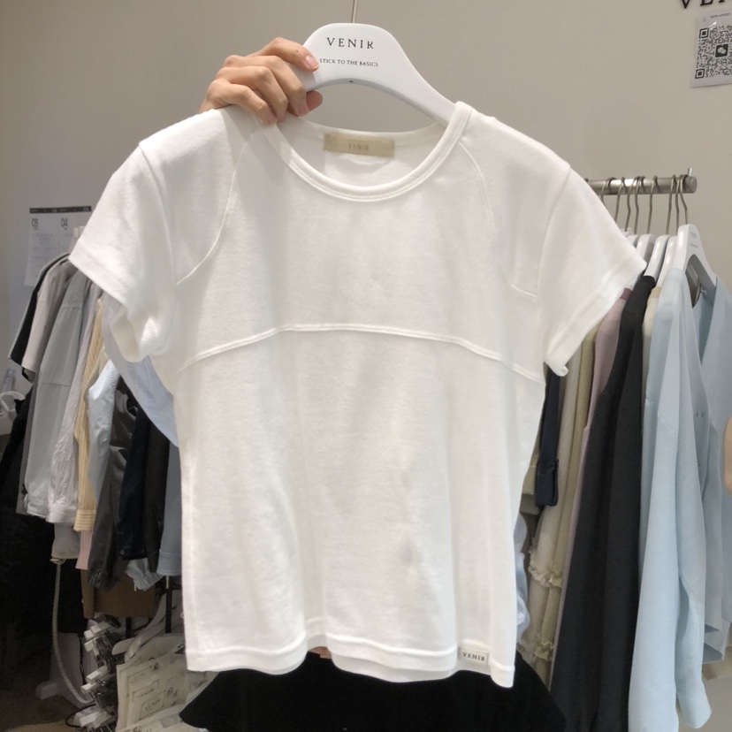 VENIR-a韓國直郵女士新品時尚熱賣人氣推薦真品26春夏T恤VENIR-aT恤圖色4