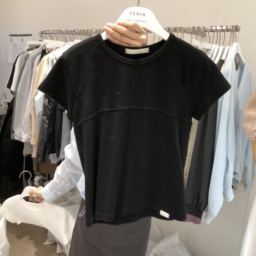 VENIR-a韓國直郵女士新品時尚熱賣人氣推薦真品26春夏T恤VENIR-aT恤圖色5