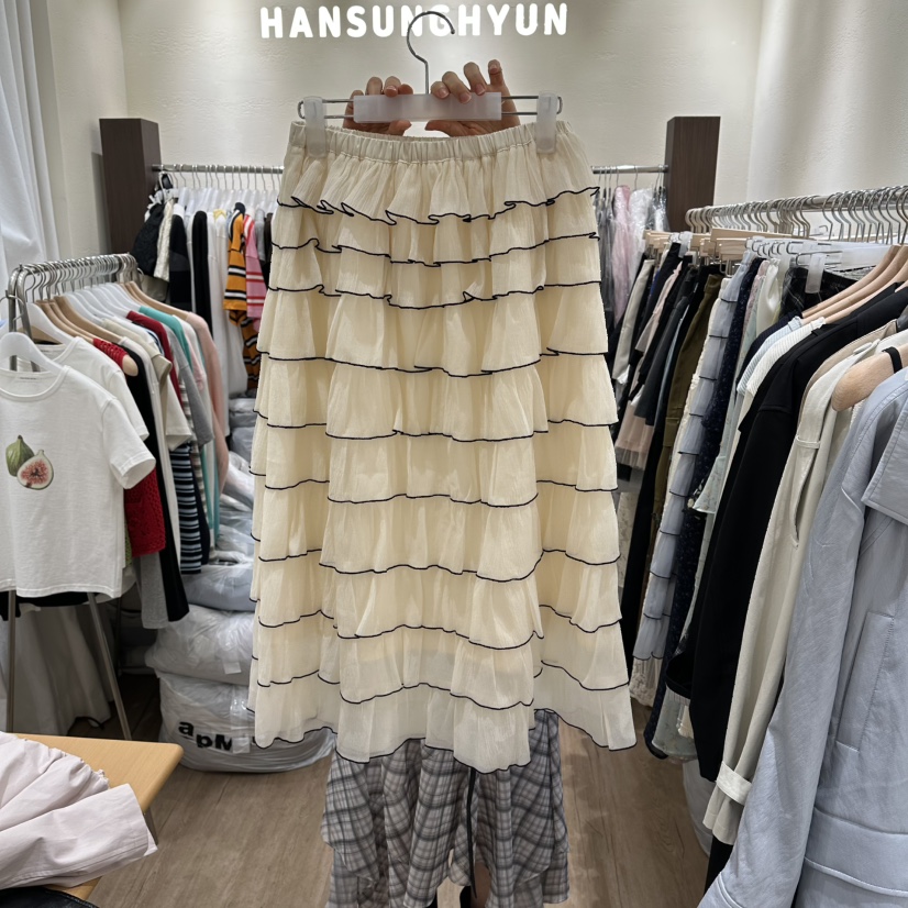 HANSUNGHYUN韓國直郵實拍女士新款26春夏人氣時尚推薦長裙HANSUNGHYUN長裙圖色1