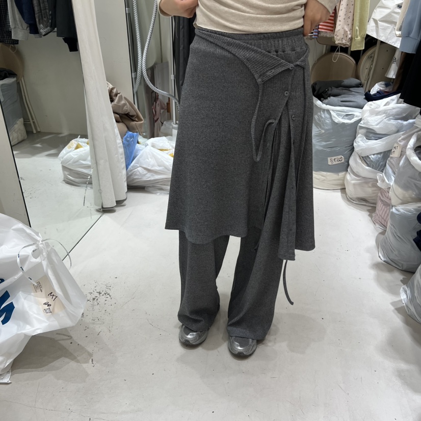 YUNBAL東大門實拍女士新品職業人氣時尚休閑套裝可拆卸羅紋YUNBAL套裝圖色2